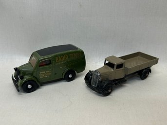 Pair Of Classic Dinky Trucks