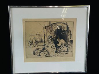 Original Etching By Auguste Brouet - Artist Signed