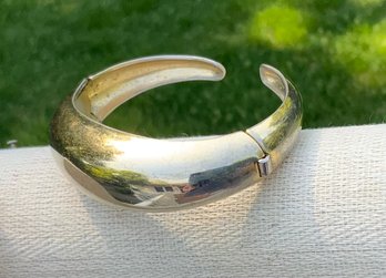 Cool Vintage CORO Hinged Cuff Bracelet ~ Pegasus Mark ~