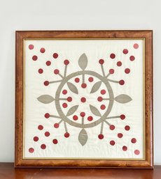 Framed Quilt Square In Burlwood Frame