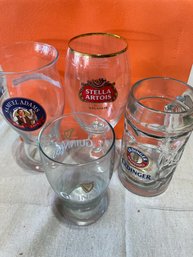 4 Assorted Beer Mugs