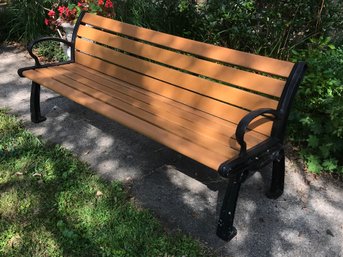 (2 Of 4) Paid $1,300 Each - 6 Foot Large Industrial Quality Bench - J P Heritage - Recycled Plastic AMAZING !