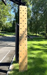 A Solid Wood Climbing Peg Board