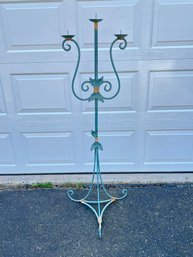 Iron Floor Standing Candle Holder