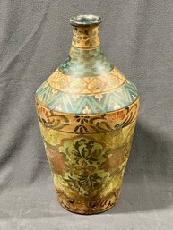 Middle Eastern Decorated Pottery Bottle