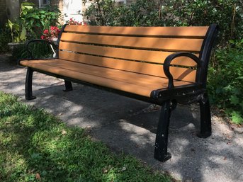 (3 Of 4) Paid $1,300 Each - 6 Foot Large Industrial Quality Bench - J P Heritage - Recycled Plastic AMAZING !