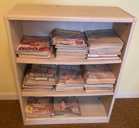 Bookcase With Wood Working Magazines