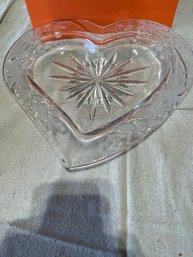 Glass Heart Shape Dish