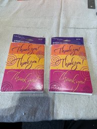 2 Packs Of 8 Thank You Notes