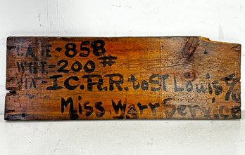 A WWII Era Crate Panel - Wall Decor