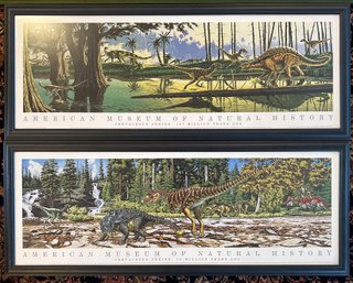 (2) American Museum Of Natural History Dinosaur Prints