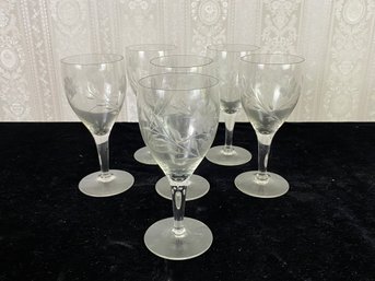 Vintage Etched Glasses Collection