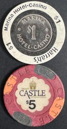 2 Vintage Casino Chips