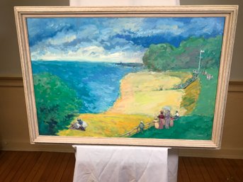 Fabulous Original James Pascucci Painting - An Imaginary Place - Oil On Canvas - $2,000 - SKU 896-1000