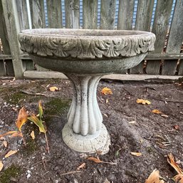 Vintage Cement Birdbath