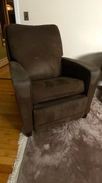 Brown Suede Recliner Chair