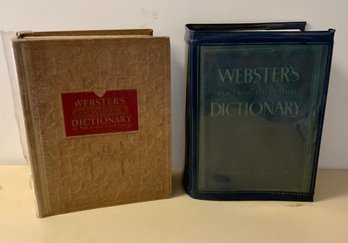 Vintage Large Websters Dictionary & Websters Encyclopedic Dictionary (R)