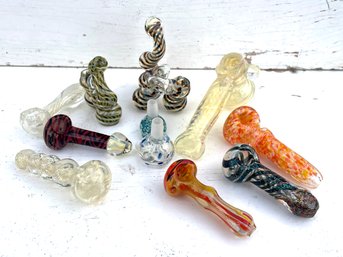 New Art Glass Cannabis Pipes - 'F'