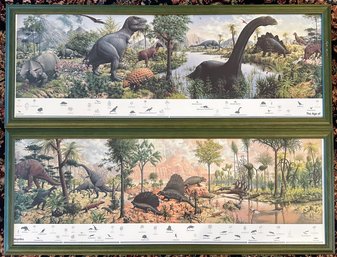 (2) American Museum Of Natural History Dinosaur Prints