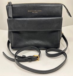 Vintage Donna Karan Small Leather Shoulder Bag