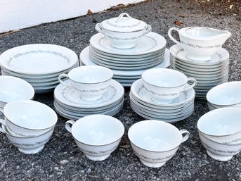 A Vintage Dinner Service Noritake Crestmont - Complete Set Of 4, Partial Set Of 8