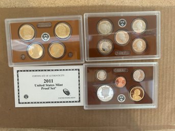 Beautiful 2011-S U.S Mint 14 Coin Proof Set With COA NO BOX