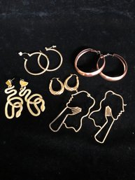 Hoops And Snakes Earring Lot