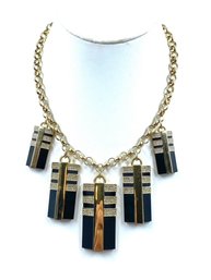 Vintage Chunky Multipendant Statement Necklace By Anne Taylor