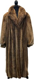 A Full Length Beaver Coat By Lloyds Robarts Of Hartford