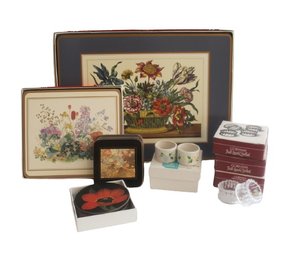 Assorted Place Mats, Coasters & Napkin Rings