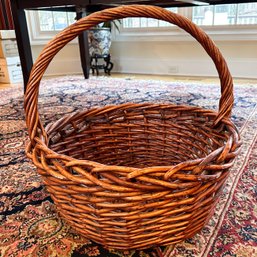 Extra Large Beautifully Woven Vintage Handmade Country Style Basket
