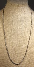 Fine And Fancy Sterling Silver Chain Necklace 20' Long