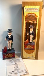 Collectors Edition Uncle Sam Cast Iron Penny Bank