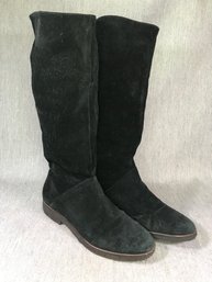 Very Nice MICHAEL KORS Black Suede Boots - Size 9M US / 39 Eur - Great Looking Boots - Made In Brazil - NICE !