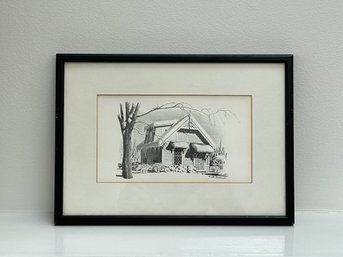 Drawing Of John Rogers Studio New Canaan CT