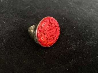 Hand Carved, Cornelian Ring