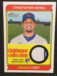 2023 Topps Heritage Clubhouse Collection Christopher Morel  Rookie Jersey Relic Card - K