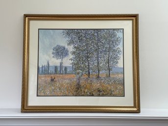 Claude Monet - Sunlight Effect Under The Poplars Framed Print