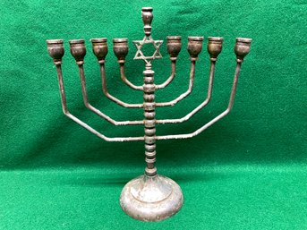 Jewish Menorah. Has Melted Wax On Some Areas.