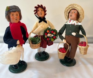 The Carolers - Boy With Goose, Girl With Holiday Greens, Boy With Fruit