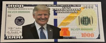 Silver Colored Trump Bill