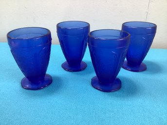 Blue Glass Drinking Glasses