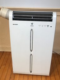 Tested & Works Great ! SHARP Rolling / Portable Air Conditioner - 10,000 BTU - With Remote & Exhaust Hose