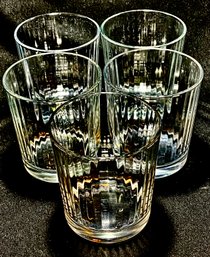 Set Of 5 Illusion By Pasabanche Double Old Fashioned Glasses