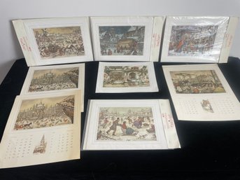 Vintage Anton Pieck Illustration Prints Of Calendars