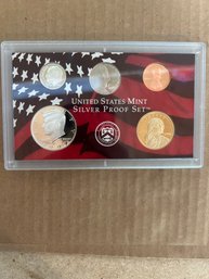 Beautiful 2007-S US Mint 5 Coin Silver Proof Set No Box Or COA