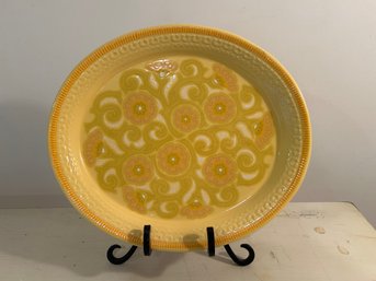 Vintage Franciscan Ware Mirasol Yellow Floral Earthenware Platter