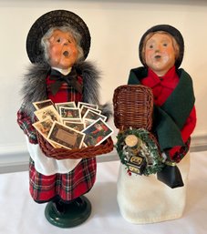 The Carolers - Woman Selling Xmas Cards And Traditional Shopper