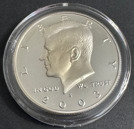 2003-S Proof Uncirculated Ninety Percent Silver Kennedy Half Dollar