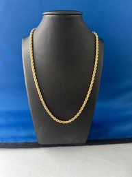 14K Gold Rope Necklace